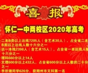 喜报！怀仁一中两校区2020年高考喜报